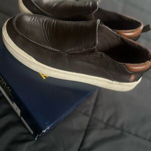Polo by Ralph Lauren Youth Brown Slip-On Shoes